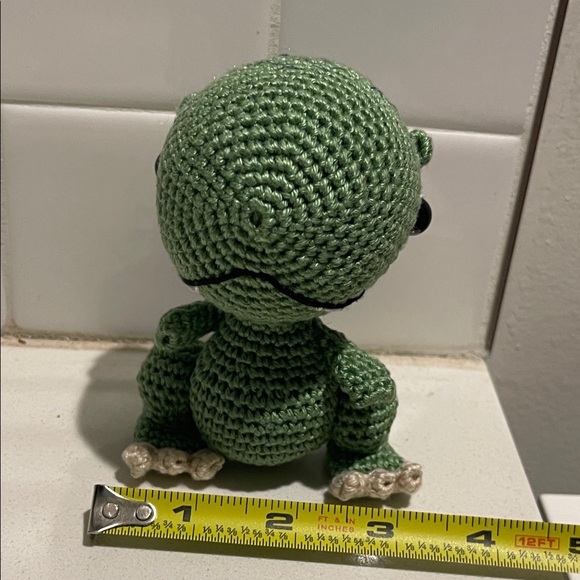 Handcrafted Tyrannosaurus Rex T-Rex Dinosaur Decor Amigurui Crochet Figure - Picture 12 of 12